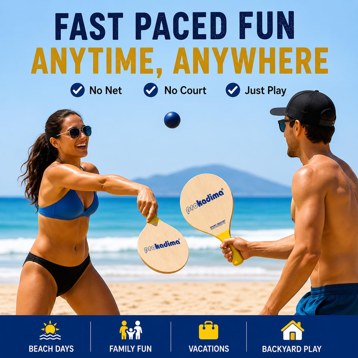 Pro Kadima Beach Paddle Set