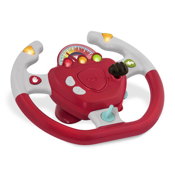 Battat Toy Steering Wheel, Geared to Steer Interactive Car Toy, 1 Pieces