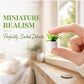 Miniature Dollhouse Potted Plant, 1:12 Scale, for Decoration, Christmas Birthday Present, DIY Handicrafts, Miniature Dollhouse Accessories