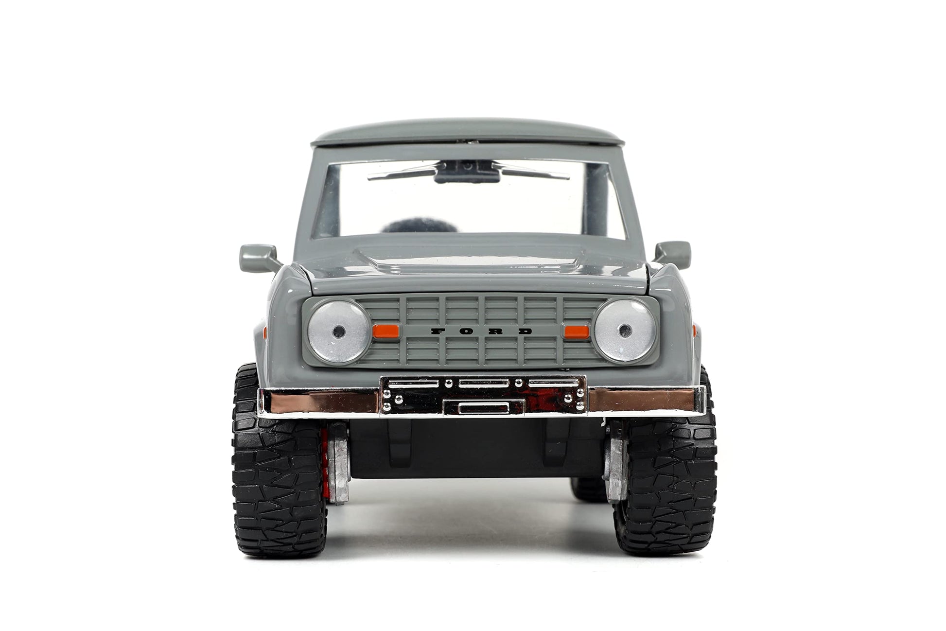 Jada Toys Just Trucks 1:24 1973 Ford Bronco Die-cast Car Grey, Toys for Kids and Adults