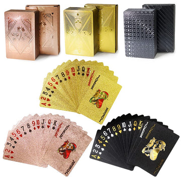 3 Decks Waterproof Playing Cards,Plastic Poker Card with Flexible Case,Deck of Standard Playings Cards Game,Magic Tricks Pool Beach Parties Games,Cool