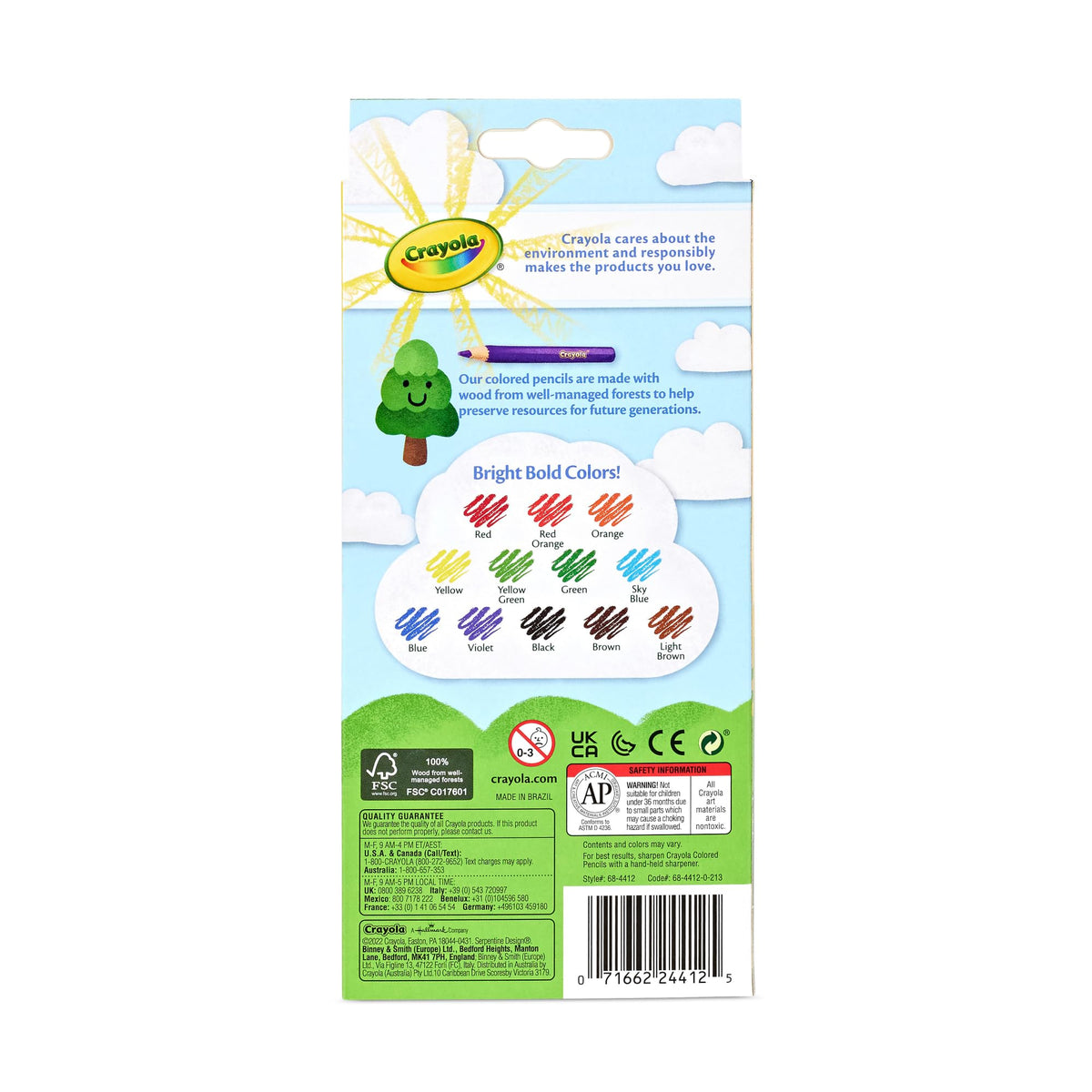 Crayola 68-4412 12 Piece Erasable Colored Pencils - 2 Pack