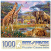 Bits and Pieces - 1000 Piece Jigsaw Puzzle for Adults - Savannah Animals - Jungle Scene Jigsaw Puzzle by Artist Jan Patrik, Completed Puzzle Size: 20"