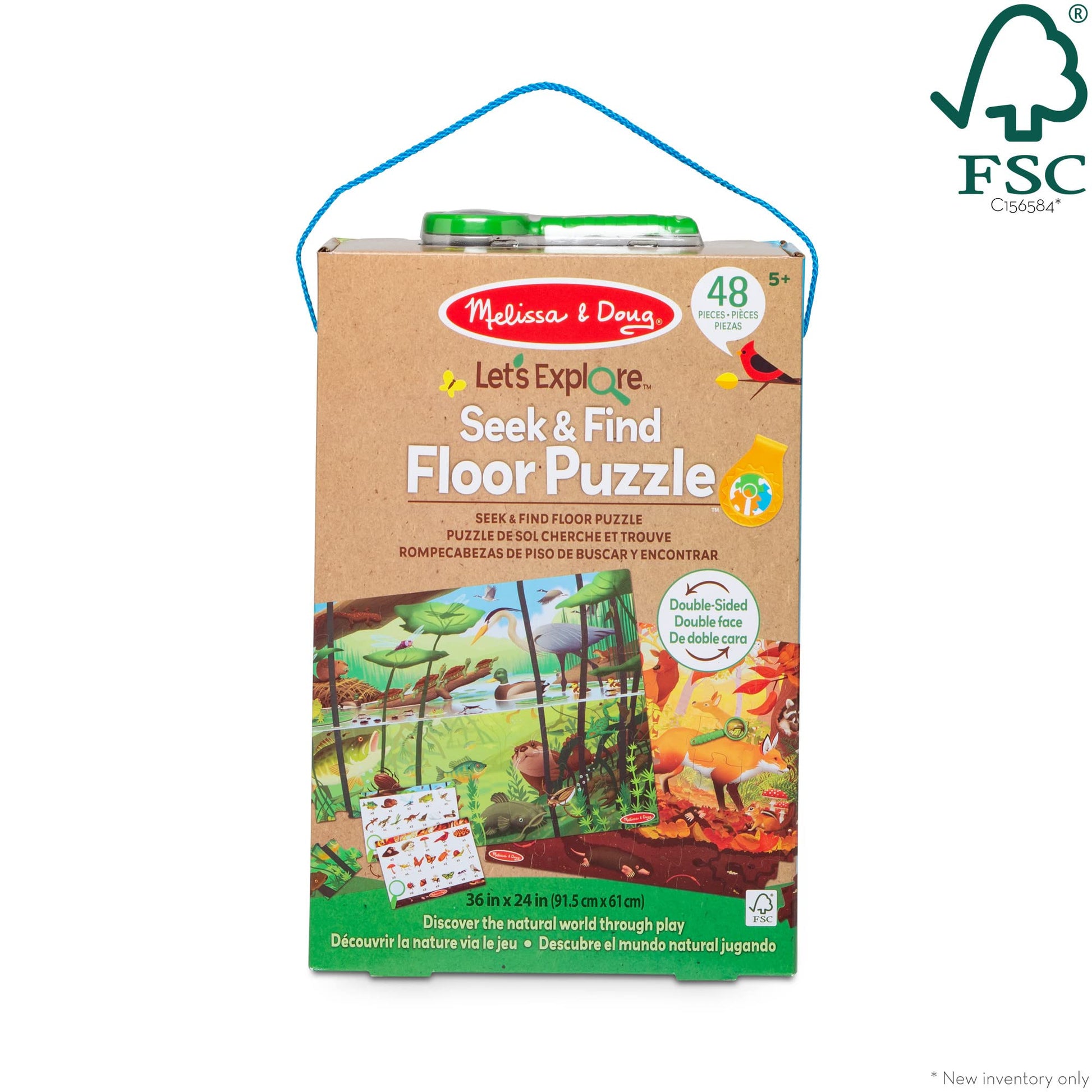 Melissa & Doug Double-Sided Seek & Find Puzzle - FSC Certified