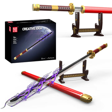 Mould King 10259 Zoro Sword Building Toy, Anime Cosplay Swords with Scabbard and Stand, Buildable Set for Adults/Collection Enthusiasts (1832 Pieces)
