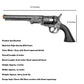 13-Inch Decorative Western Classic Revolver Style, Body SMB-110 with Ornate Engravings, Suitable for Decoration, Collecting, Costuming and Cosplay