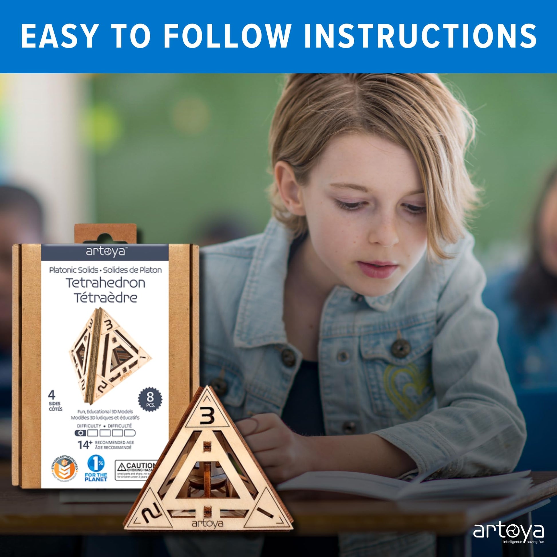 3D Wooden Puzzles for Teens & Adults - Smart Brain Teaser Puzzles, Wood Models, Creative & Educational Fun, Sustainable Materials, Ages 14 and Up