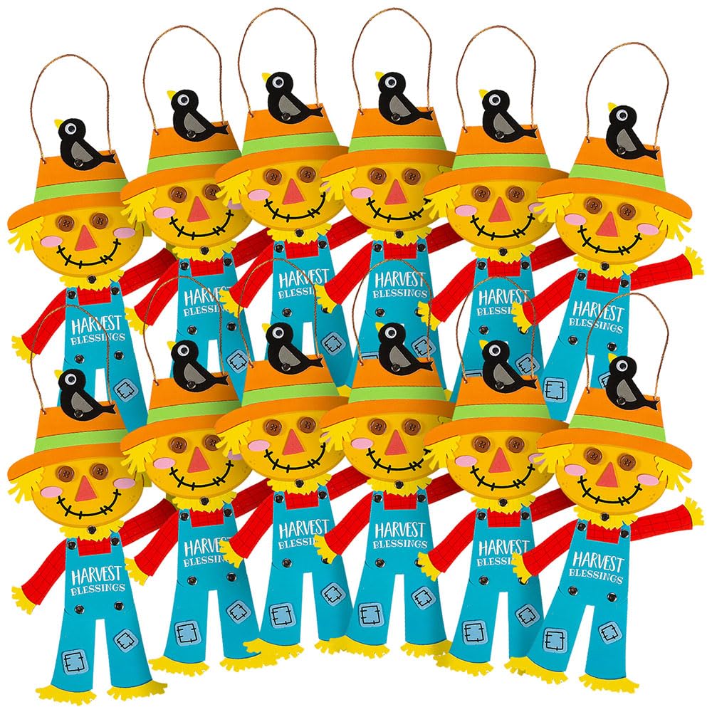Fun Express Harvest Blessings Scarecrow CK - Craft Kits - 12 Pieces