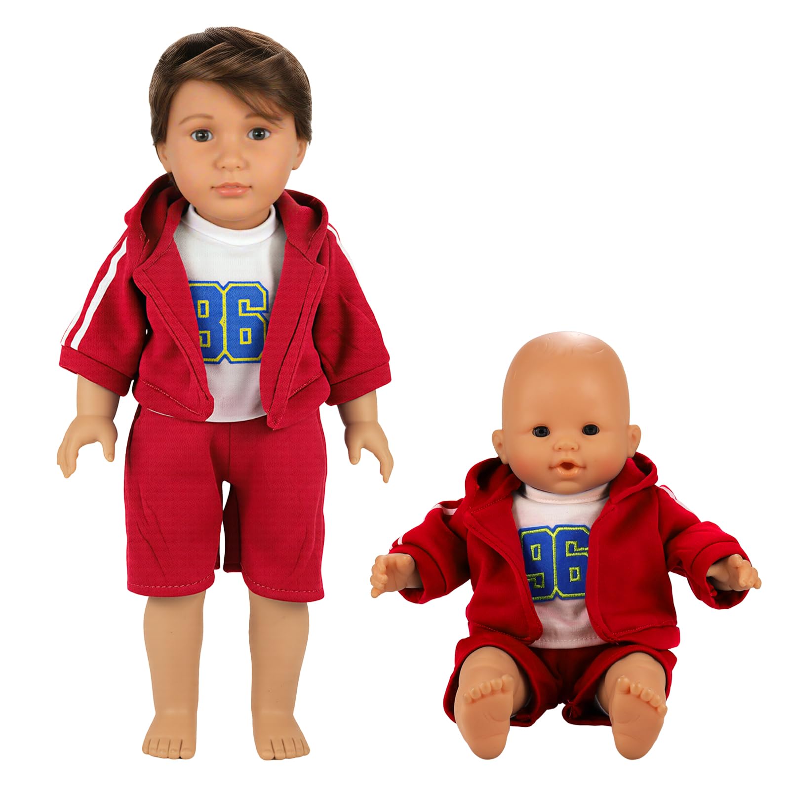 BARWA Boy Doll Clothes 6 Sets Doll Clothes Daily Casual Clothes Outfits Compatible for 14 to 16 Inch and 18 Inch Dolls