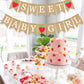 Strawberry Baby Shower Banner Sweet Girl Party Decoration Fruit Berry Garland Pregnancy Supplies