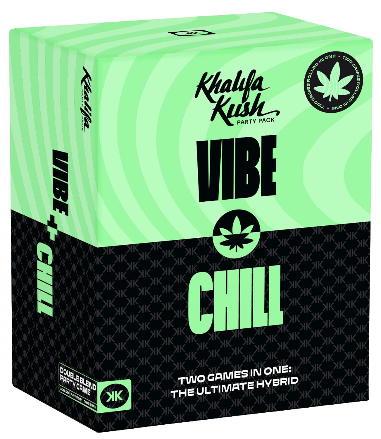 Wiz Khalifa Kush Weed Party Game - VIBE & CHILL | Adult Party Card Game (2 Games in 1) | Chill Party Game to Live the High Life for House Parties, 420