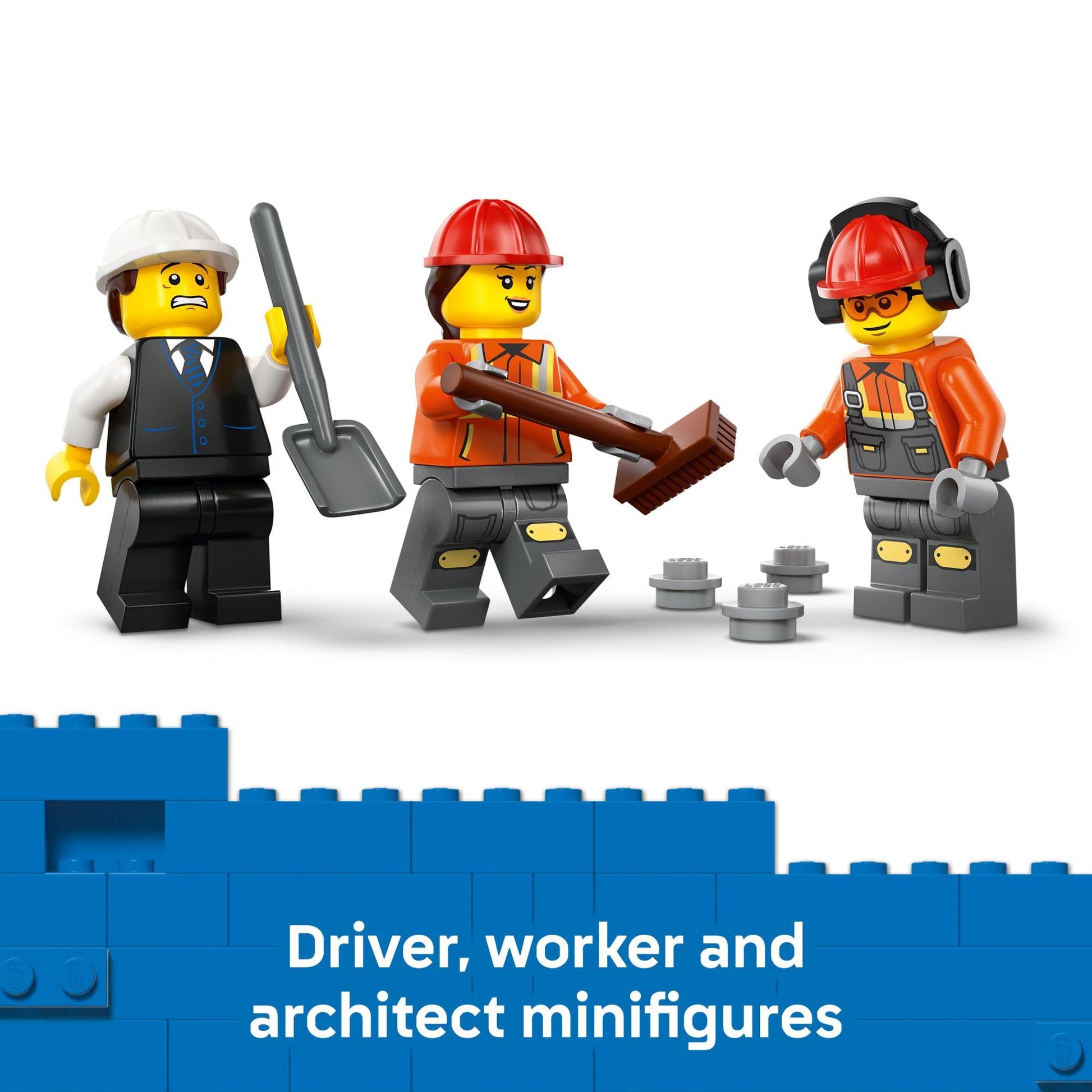 LEGO City Cement Mixer Truck Building Toy for Boys & Girls, Ages 7+ - Pretend Play Construction Toy W/Rotating Drum & 3 Worker Minifigures - Gift Idea
