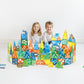 MEGAGONTILES Zoo Animals Magnetic Tiles Set 108PCS | STEM-Authenticated Magnetic Building Blocks with Animal Figures | Educational Construction Toy