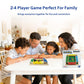 Shut The Box Dice Game 4 Player, Wooden Board Table Games for Kids and Adults, Addition Math Games for Family, Classroom, Party or Bar (10 Numbers)