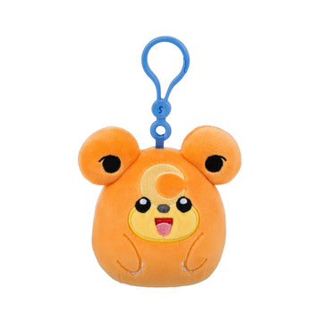 Squishmallows Original Pokémon Teddiursa Clip - Ultrasoft Official Jazwares Plush