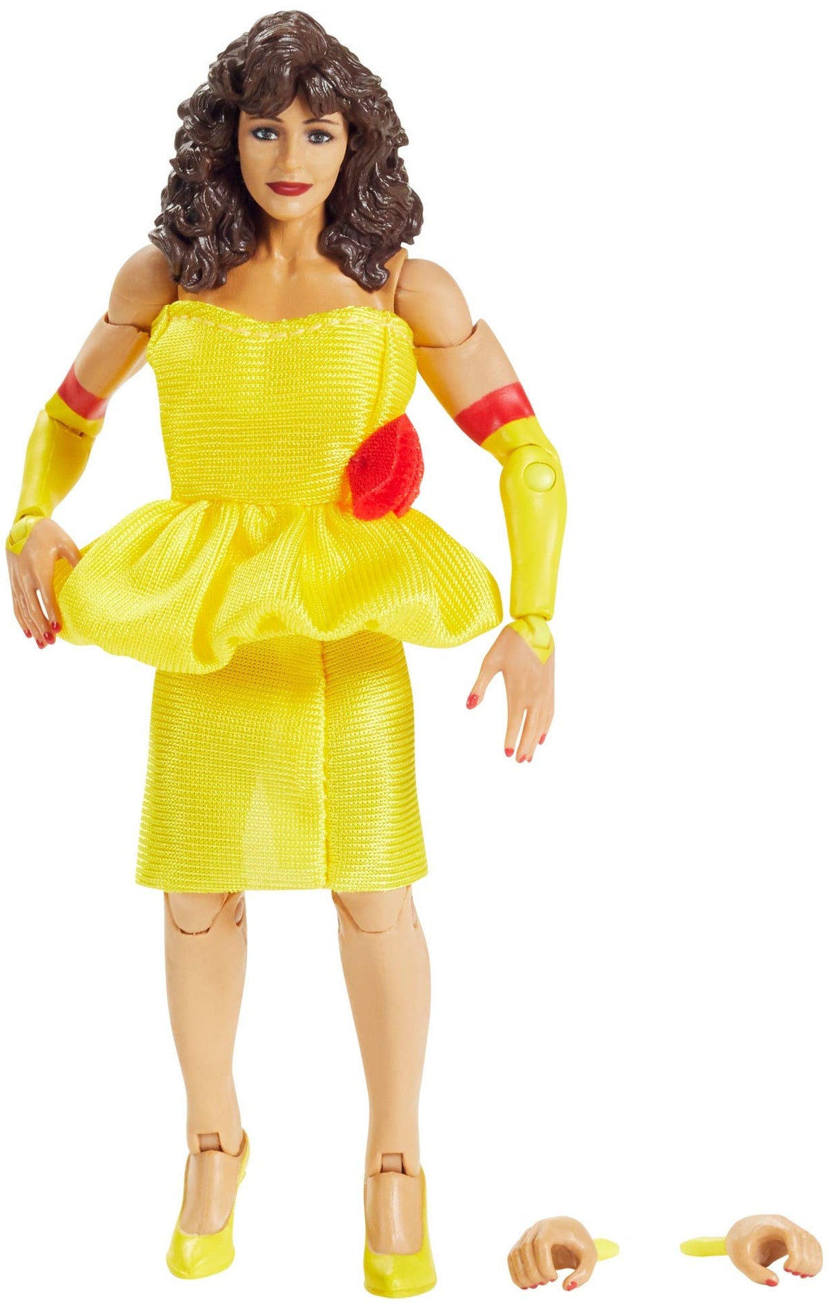 WWE Mattel Miss Elizabeth Elite Collection Deluxe Action Figure with Realistic Facial Detailing, Iconic Ring Gear & Accessories, Multi (GKY10)