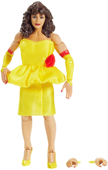 WWE Mattel Miss Elizabeth Elite Collection Deluxe Action Figure with Realistic Facial Detailing, Iconic Ring Gear & Accessories, Multi (GKY10)