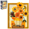 CAXIMSY Flowers Sunflower Building Block Sets Crafts for Adults Sunflowers Wall Art Painting Frame Gifts for Mother's/Valentine's Day?Artificial