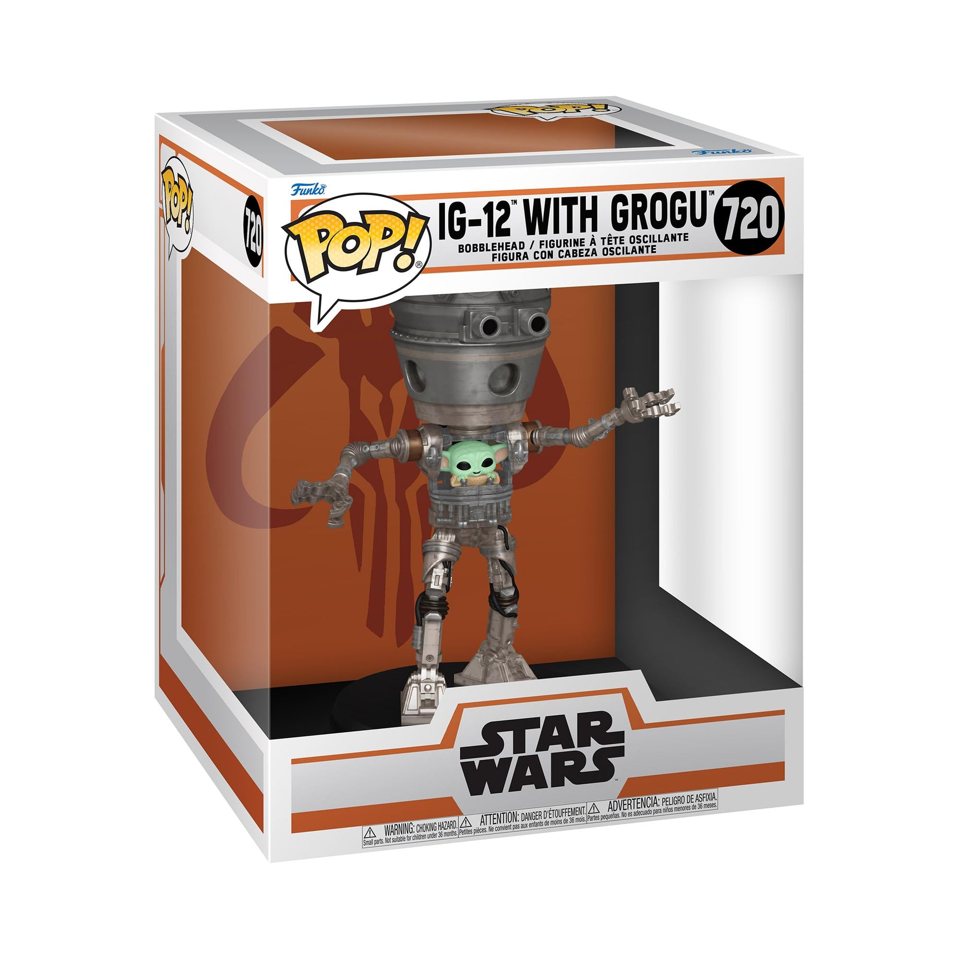 Funko POP! Deluxe: Star Wars The Mandalorian - Grogu (Baby Yoda) IG-12