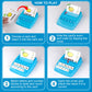 Matching Letter Game for Kids, 2 in 1 Educational Toys Alphabet Spelling & Reading, Number & Color Recognition Learning Flash Cards Birthday Gifts
