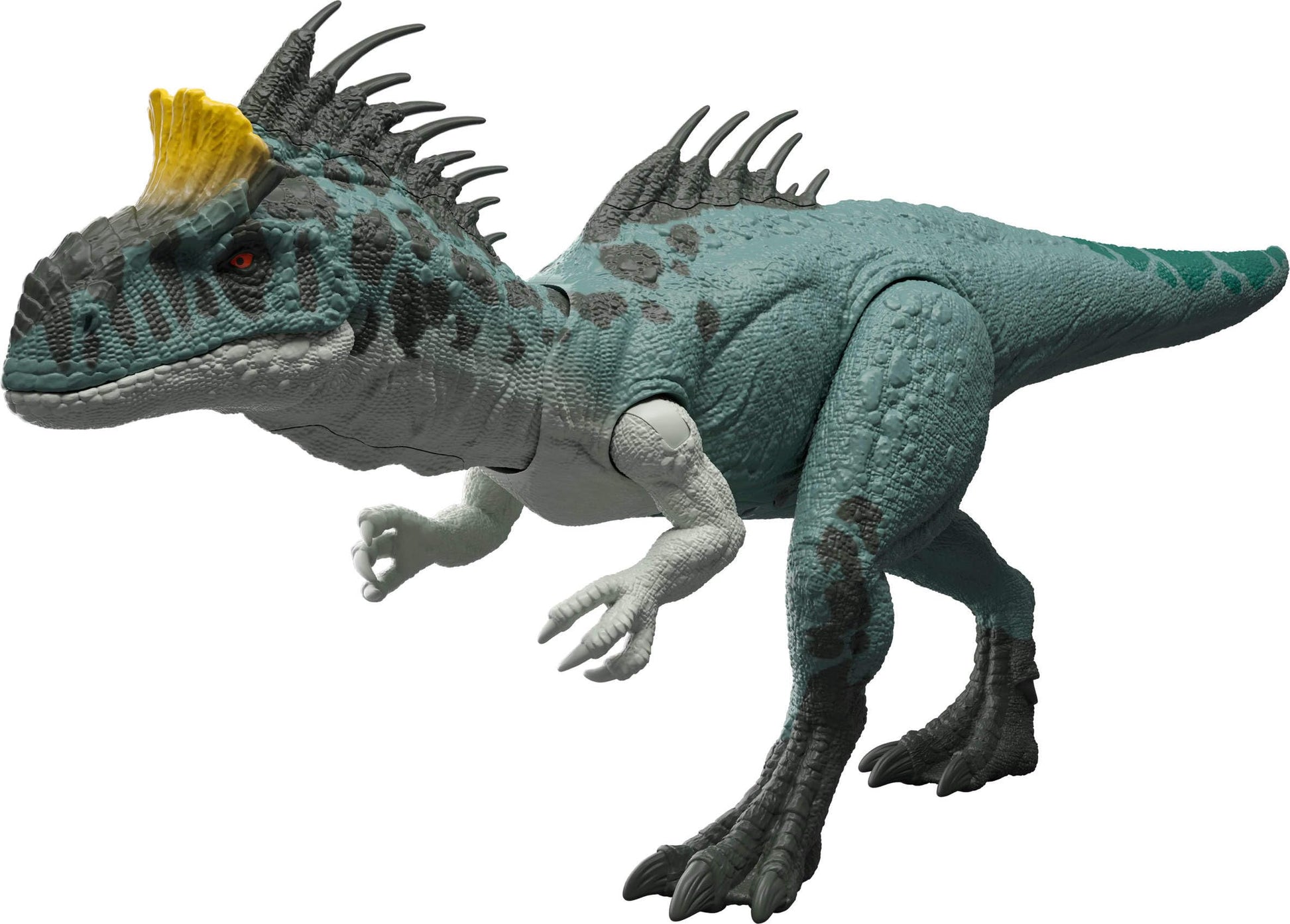 Mattel Jurassic World Wild Roar Crylophosaurus Dinosaur Action Figure Toy, Attack & Lights & Roar Sound, Scan Code for Digital Play