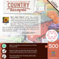 Masterpieces Country Escapes Hill Village Covered Bridge 500 Piece Puzzle - Eco-Friendly, Matte Finish, Random Cut, Bonus Poster, Ages 14+