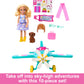 Barbie Chelsea Can Be Doll & Plane Playset, 2-Seater Aircraft with Spinning Daisy Propellor & 7 Accessories, Includes Pet Puppy & Stickers