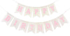 Pink Happy Birthday Banner Sign, Burlap Pink Happy Birthday Party Decorations for Girls Women