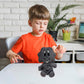 Adenzai Action Plush Toy, Soft Gaming Style Stuffed Animal, Huggable, for Kids, Birthday Gift, Decoration (Gray)
