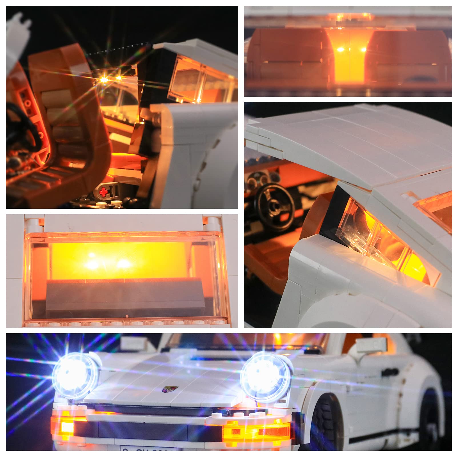 YEABRICKS LED Light for Lego-10295 Creator Expert Porsche 911 Building Blocks Model (Lego Set NOT Included)