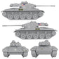 Tim Mee Toy Walker Bulldog Tank Playset- Gray 13pc - Made in USA