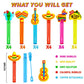 uoyoi Fiesta Party Favors,24Pcs Mexican Taco Bubble Wand for Kids