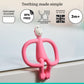 Matchstick Monkey Silicone Teether & Gel Applicator - Silicone Baby Teether, Easy-to-Grip, BPA-Free, Supports Self-Soothing & Early Brushing, 3