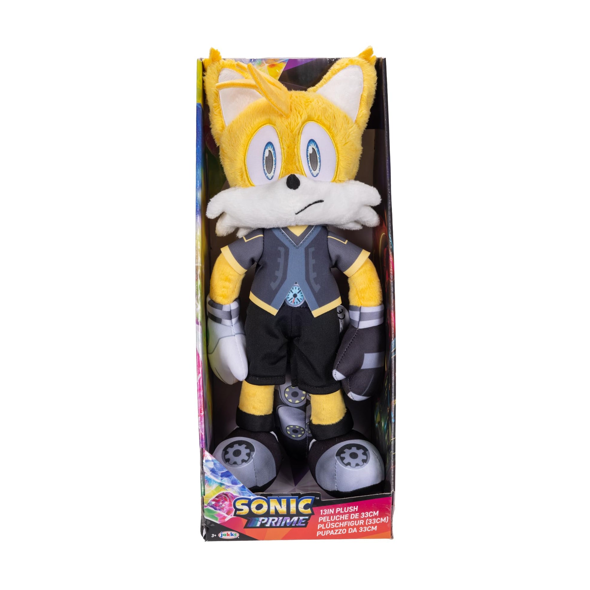 Sonic Prime 13-inch Soft Plush Tails Nine Ages 3+ (Officially licensed by Sega and Netflix)