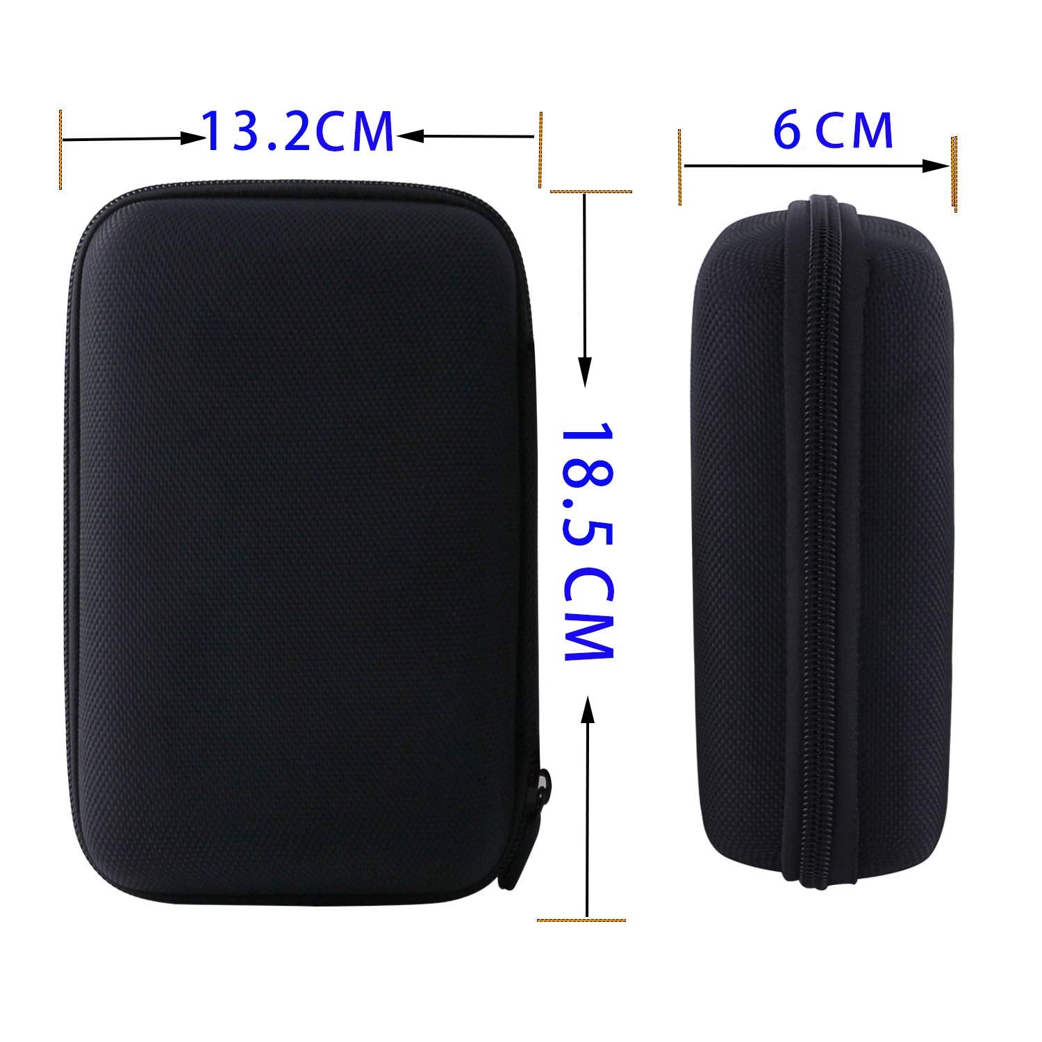 JINMEI Hard EVA Carrying Case for RG351V Handheld Game Player Storage Case (Black)