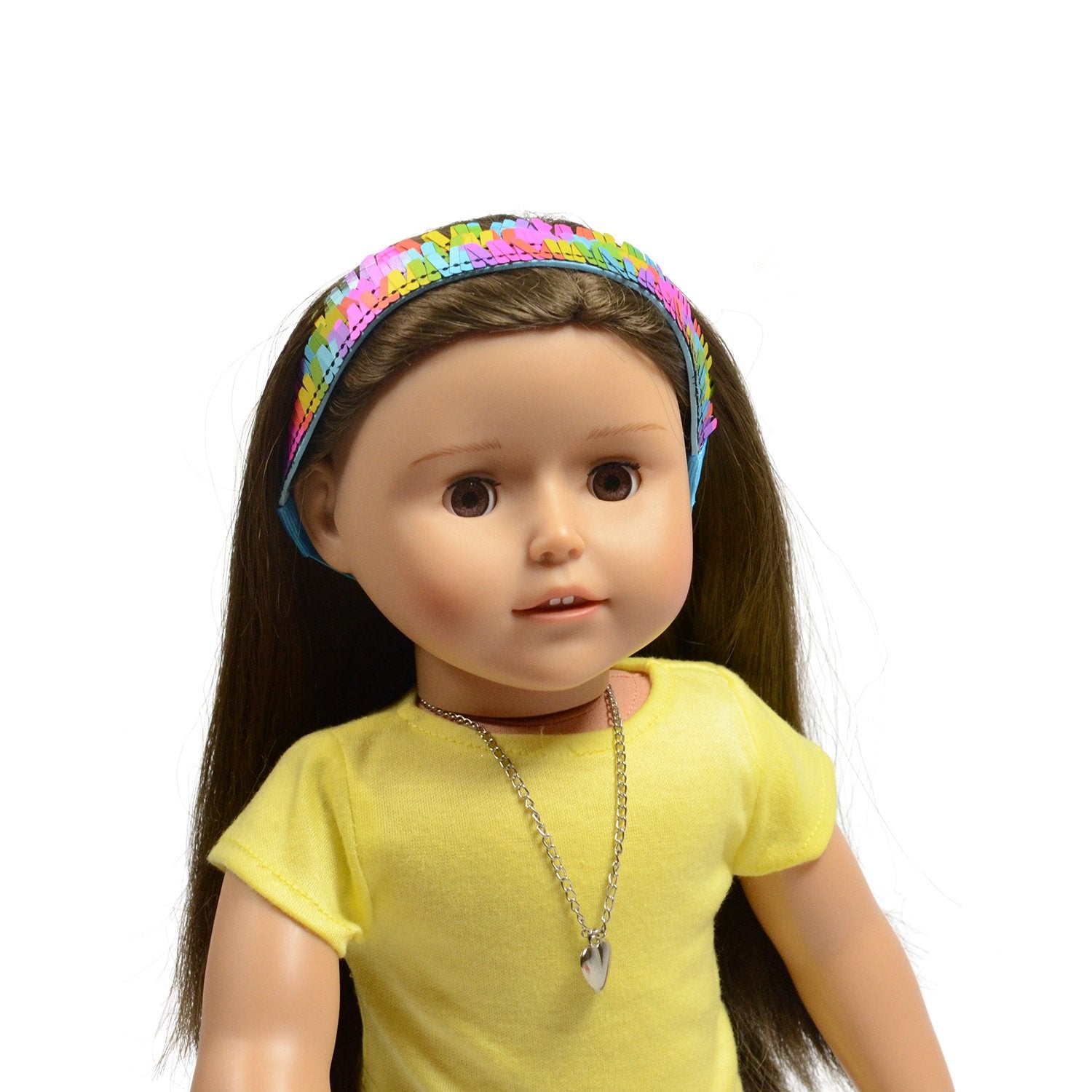 The New York Doll Collection Animal Print Leggings and White Top Fits All 18 inch Dolls