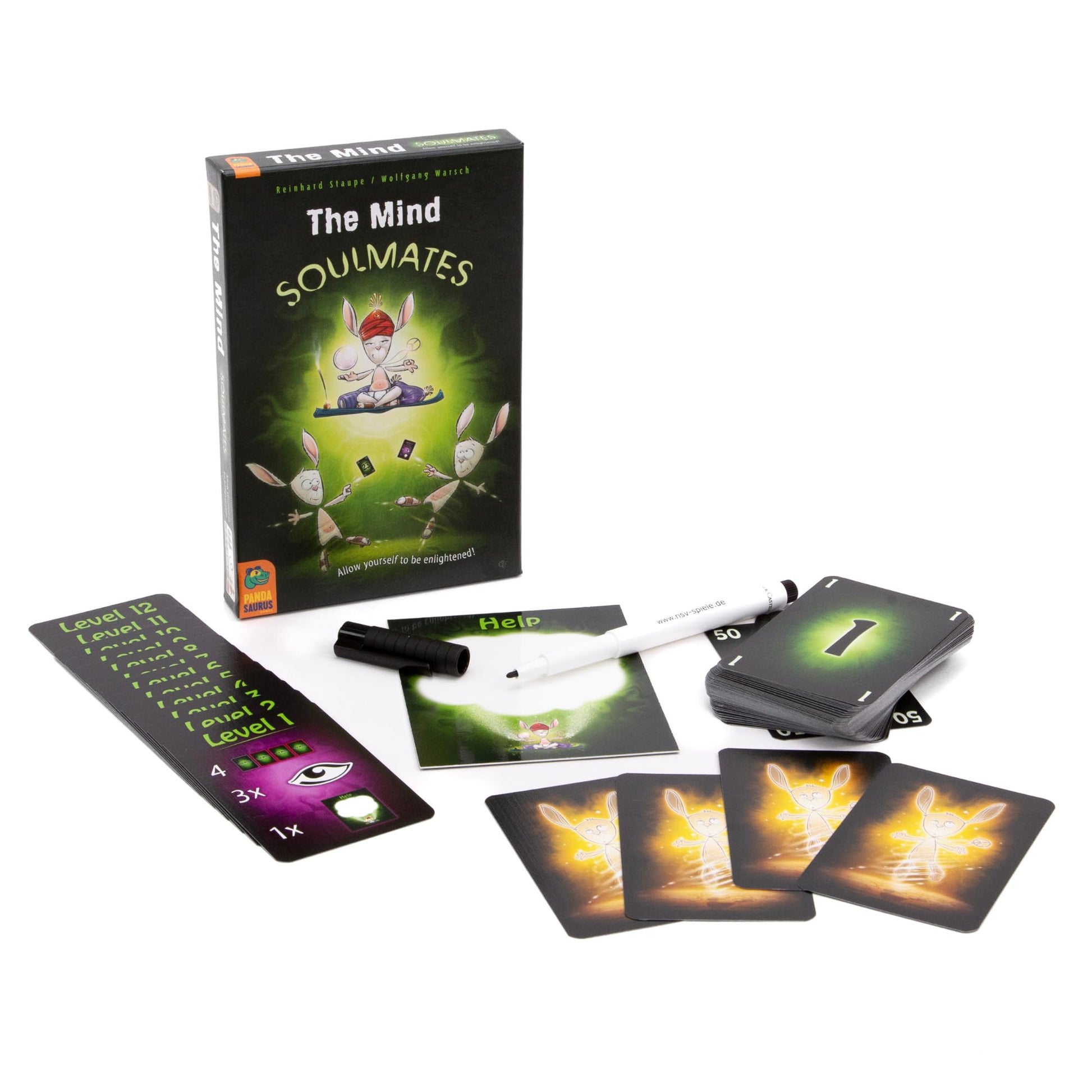 Pandasaurus Games The Mind: Soulmates Card Game - Cooperative Team Play with Seer Role, Silent Communication & Hidden Clues, Family Fun for Kids