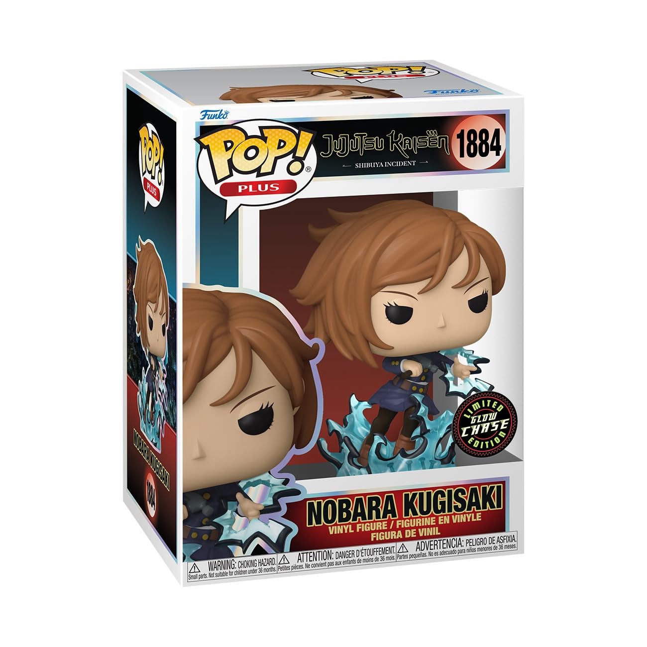 Funko Pop! Plus: Jujutsu Kaisen - Nobara - 1/6 Odds for Rare Chase Variant - Glow in The Dark - Collectable Vinyl Figure - Gift Idea - Official
