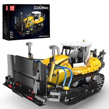 Mould King 19019 Bulldozer Building Set - Technique Heavy Bulldozer Truck Model Kits, Collectible Construction Vehicle Toys, DIY Engineering Building