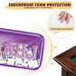 Mahjong Tiles Bag,Empty Thickened American Mahjong Bag with Zipper Suitable for 1.2"(30mm) Standard Size Waterproof Mahjong Storage Case Accessories