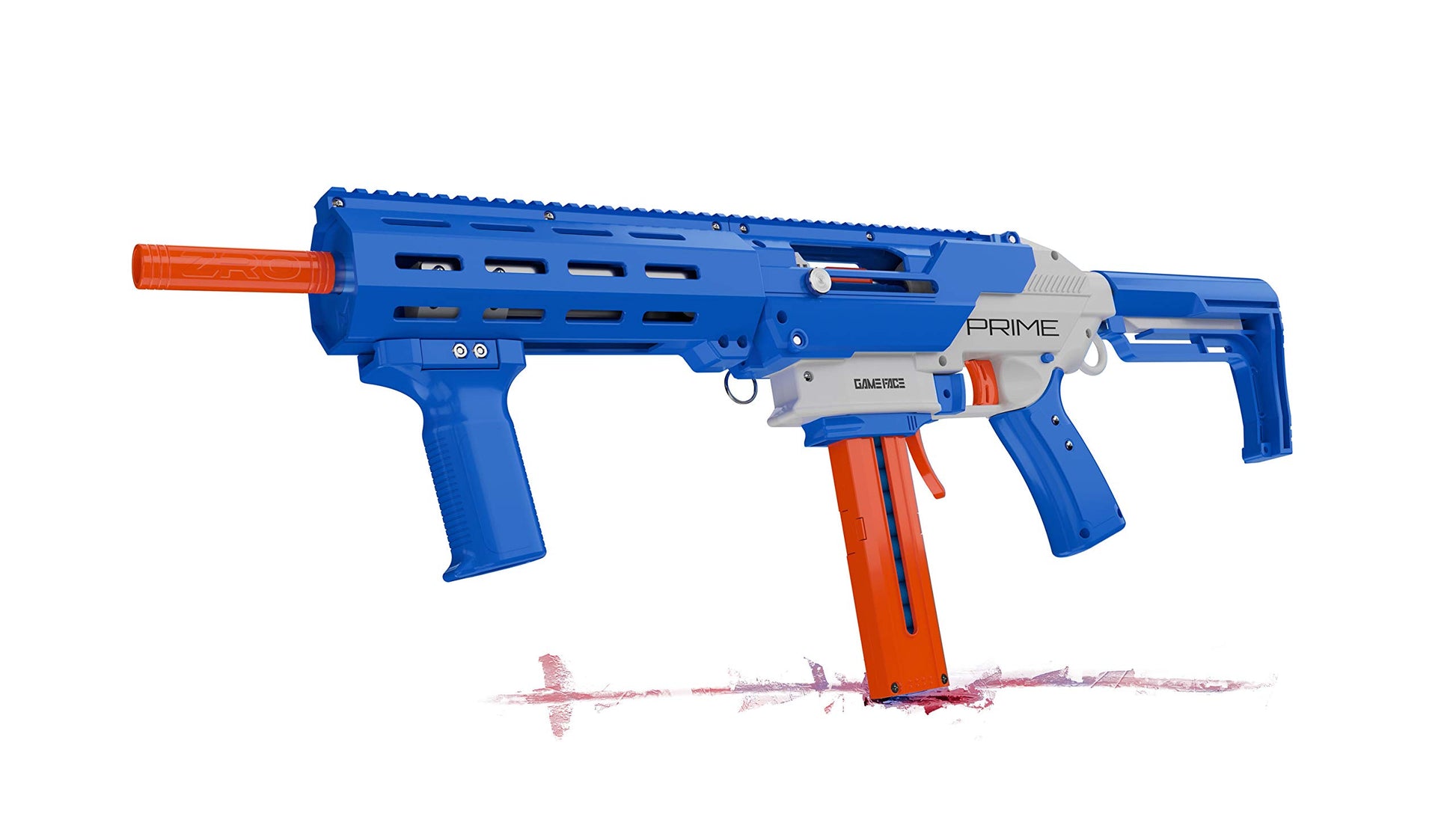 GameFace Prime GFJBB Spring-Powered Foam Dart Blaster, Blue