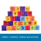 BOHS Foam Learning Blocks - Number,Alphabet,Shapes,Sight Words - Quiet,Safe and Soft Stacking Toys for Toddlers,30pcs,1.96 in(5cm)/piece