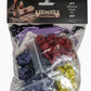 Capstone Games Pagan: Fate of Roanoke - Wooden Token Set, 125 Painted Game Pieces & 3 Custom Screen Printed Cloth Bags