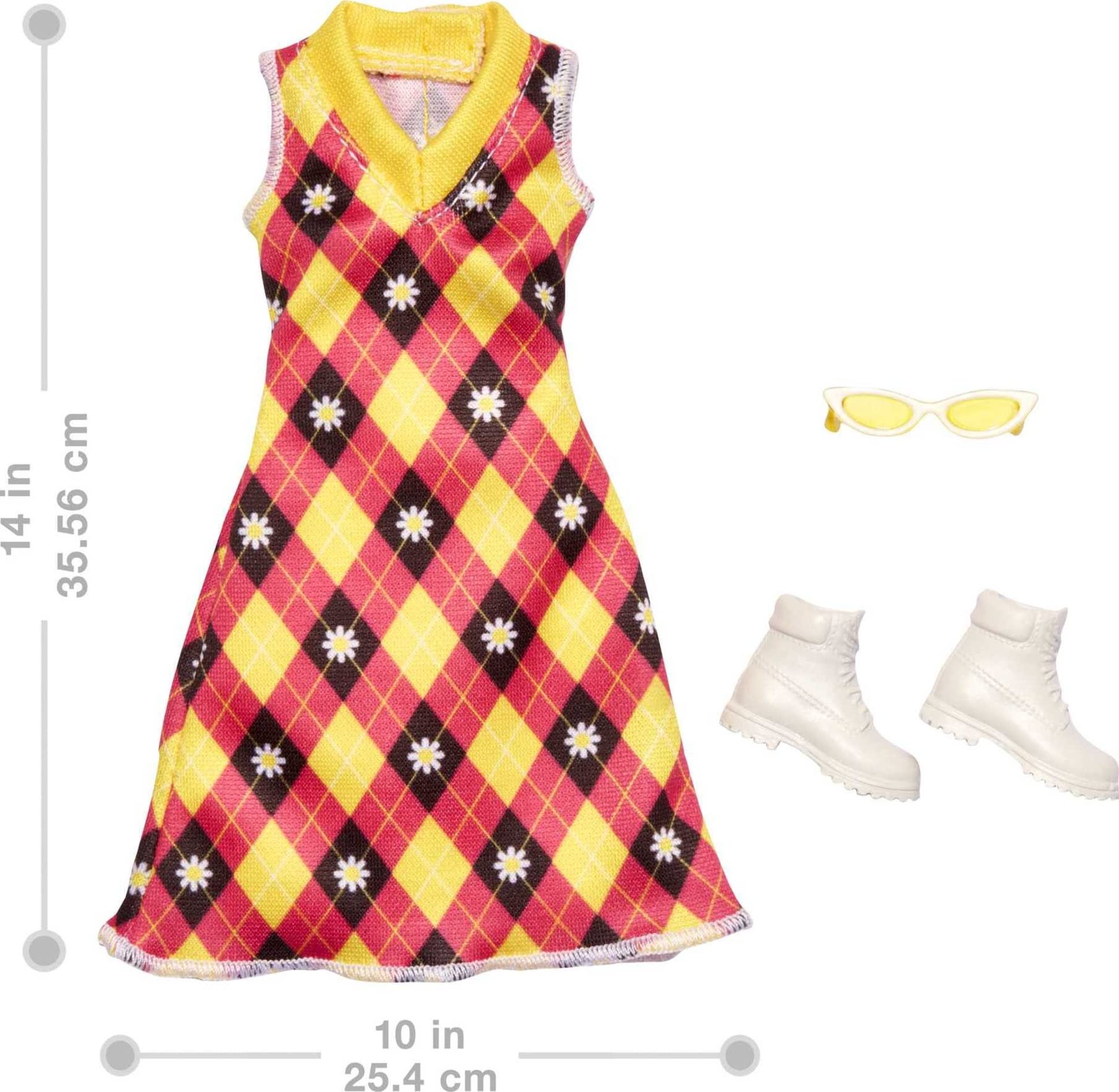 Barbie Mattel Fashion Clothing Complete Look and Accessories Mod Sdos (HJT17)