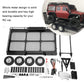 Srliya Metal Trail Car Trailer Accessory with Four Tires Fit for 1/10 RC Car