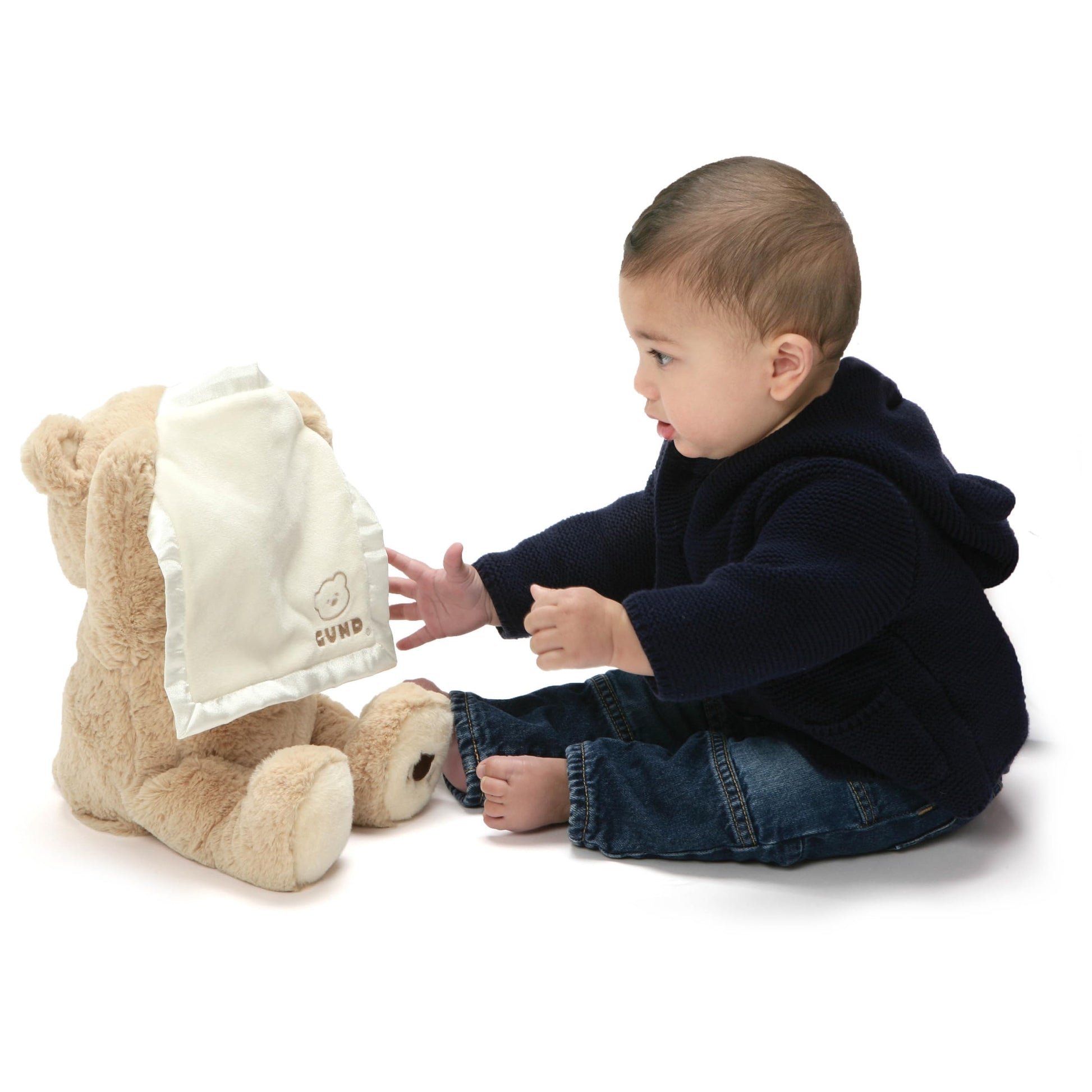 GUND Baby Peek-a-Boo Teddy Bear 11.5-Inch Interactive Musical Baby Plush
