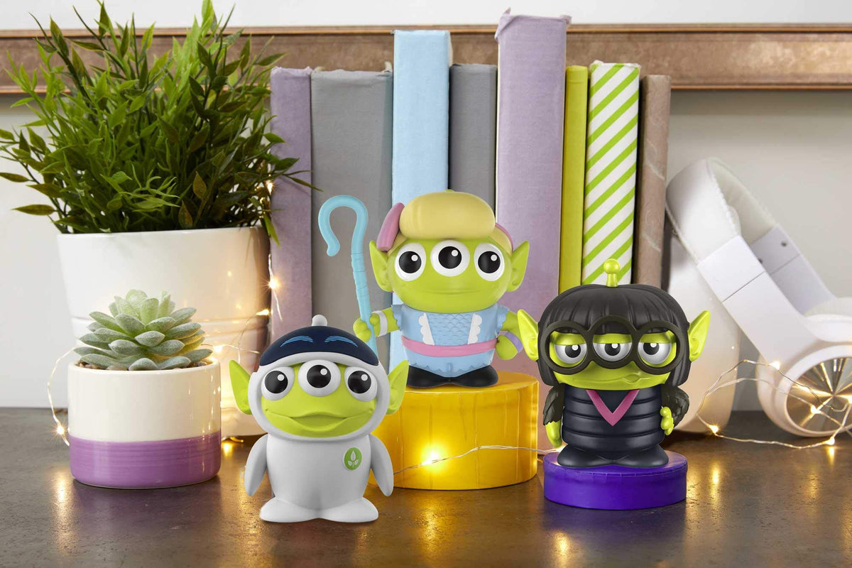 Mattel Pixar Alien Remix 3-Pack Bo Peep, Edna Mode & EVE 3-in Mashup Character Figures in a Pizza Box Package, Disney Mattel Pixar Toy Story Movie