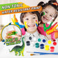 BAODLON Kids Arts Crafts Set Dinosaur Toy Painting Kit - 10 Dinosaur Figurines, Decorate Your Dinosaurs, Create a Dino World Painting Toys Gifts
