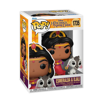 Funko Pop! & Buddy: Hunchback of Notre Dame - Esmeralda and Djali - Collectable Vinyl Figure - Gift Idea - Official Merchandise - Toys for Kids &