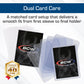 BCW Card Sleeves and Toploaders for Card Combo | Premium Top loaders for Cards and Acid-Free Penny Sleeves | Great for Football, Magic The Gathering